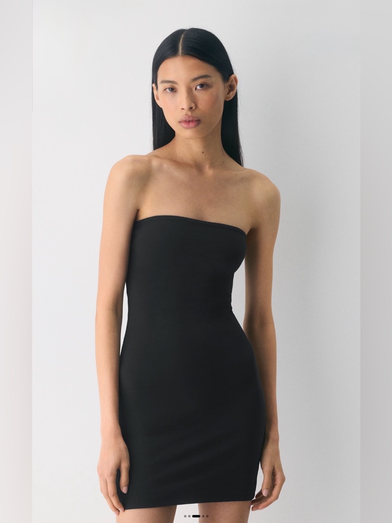 Aritzia Original Contour Enrapture Mini Tube Dress In Black New